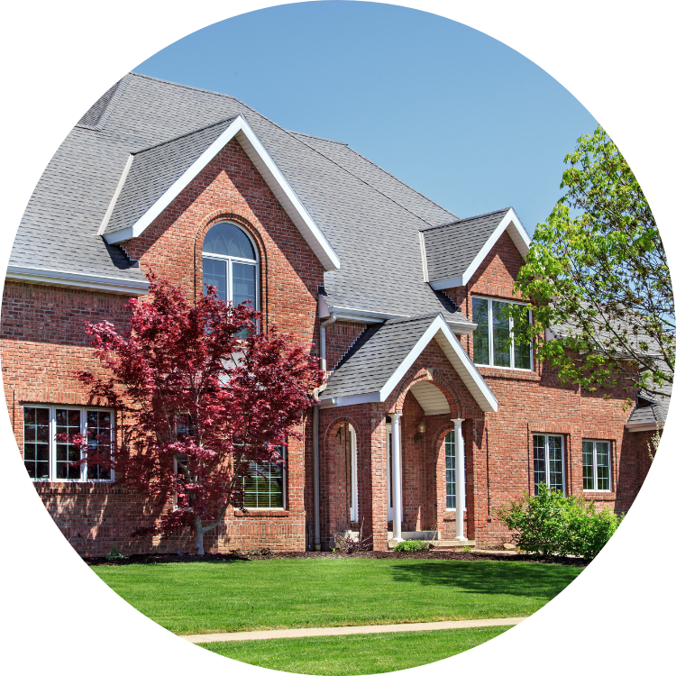 Red brick home in Redmond, WA with stunning masonry.